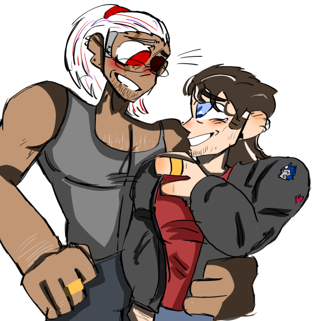 Optimus and Megs (Human Form)