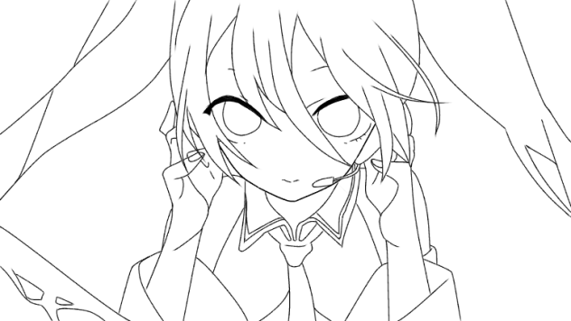 ヒビカセ 線画  【とれーす】