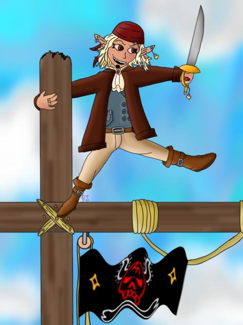 I made a pirate fae OC