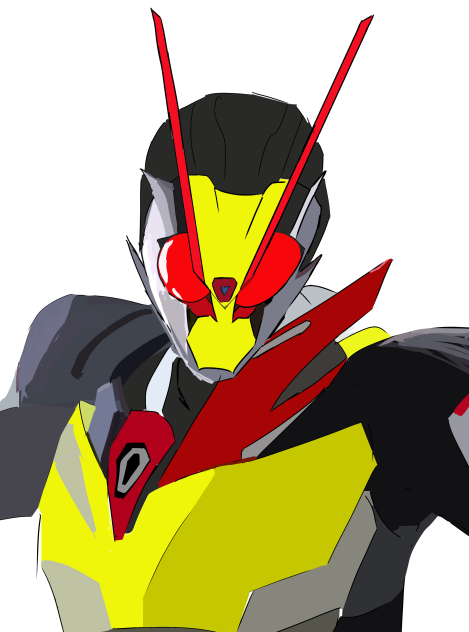 仮面ライダーゼロツー描いてみました！