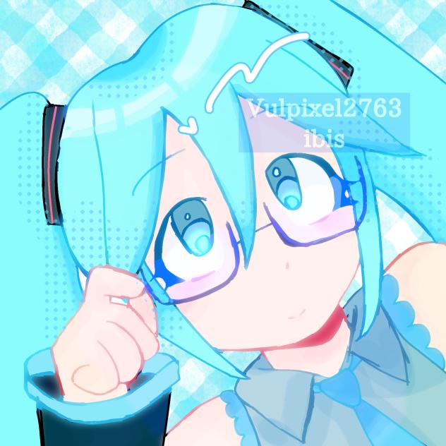 Miku with glasses!!