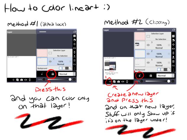 How to color lineart