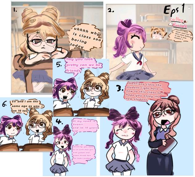 episode 1-college friends 📚_comic - ibisPaint