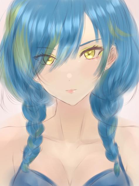 ターゲット発見！インテレオン(擬人化)三つ編みver