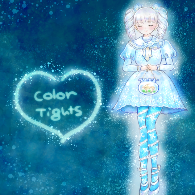 カラータイツの女の子。