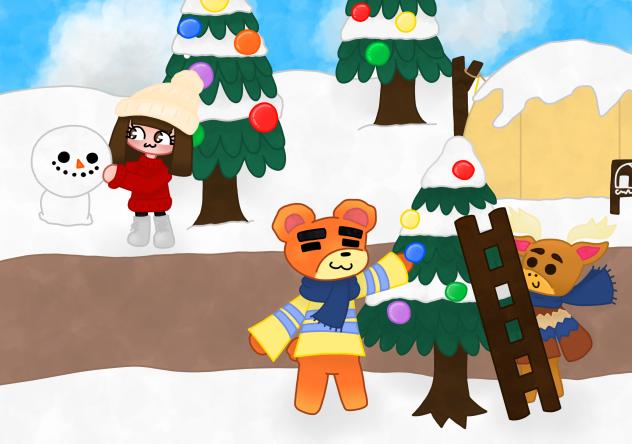 WINTER ACNH FANART