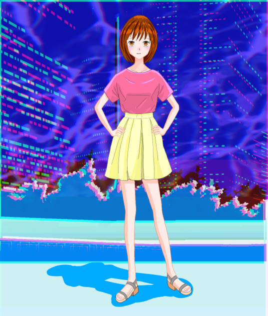 夜の公園で