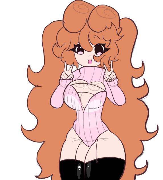 Kawaii pose——glitters.