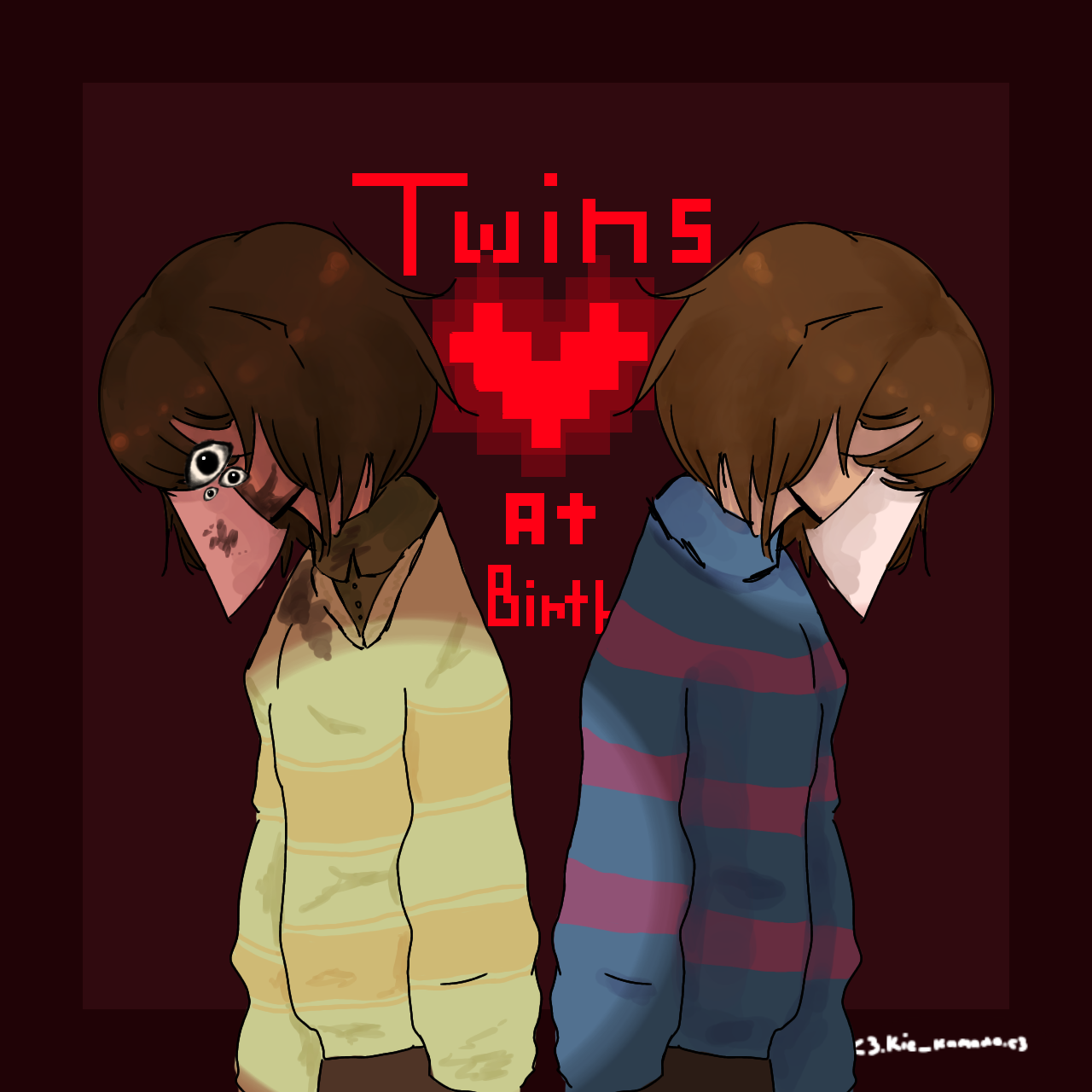 Chara and Frisk - ibisPaint