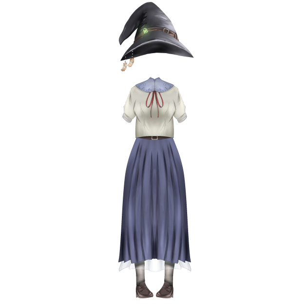 Traditional witch outfit