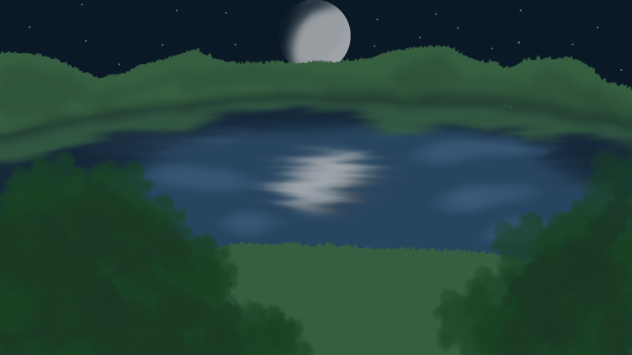 A Lake At Midnight - ibisPaint