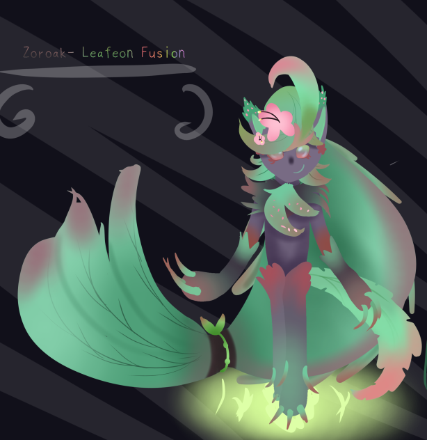 Zoroak and Leafeon Fusion