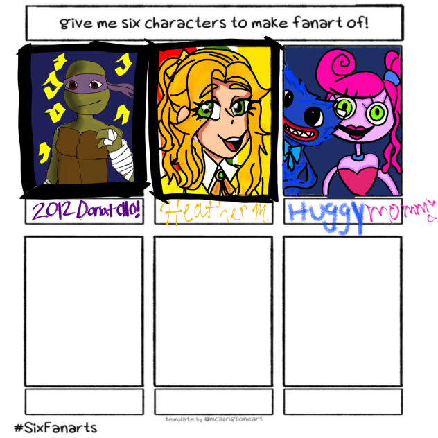 Give me 6 characters to make fan art of!.2023.07.28-22.21