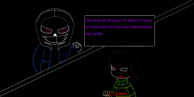 Dust sans vs chara