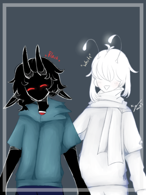 ดำปี๋(เด่นเกิน)กับโคตรขาว(แสบตา)