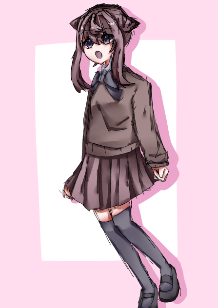 友達が線画を描いてくれたから塗った!!!