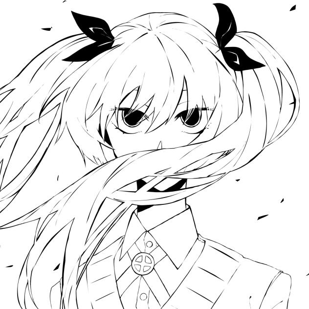 投げ縄線画