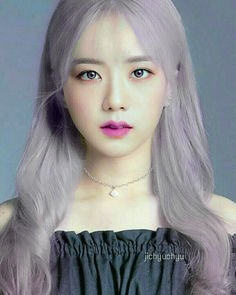 jisoo Grey hair 🦳
