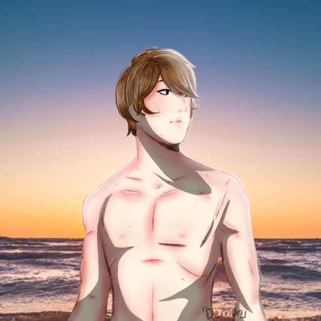 Dude near at a beach