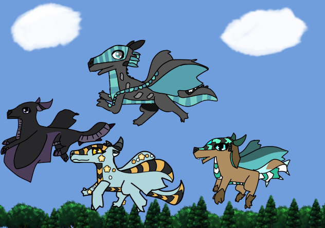 The dragons! - ibisPaint