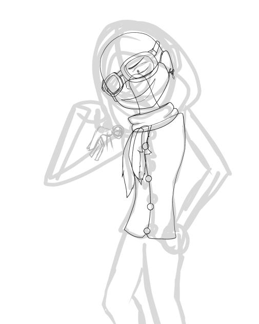 Vexil Holding Vitch (Sketch outline)