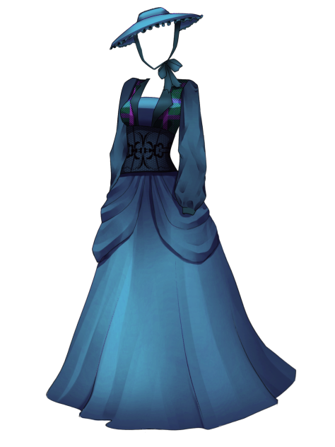 IBM3417 victorian dress3