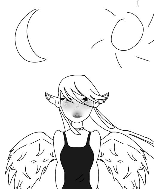 Black and white sketch