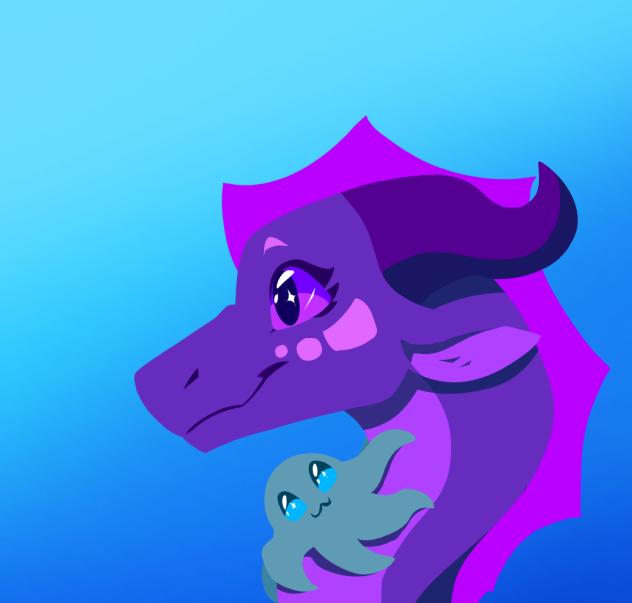 Indigo lineless art!