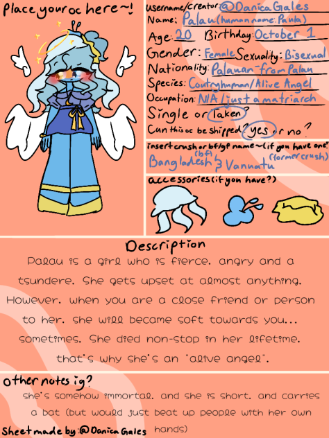 Charcter Sheet - Palau