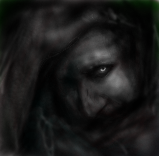 darkness around himself(Marilyn Manson)