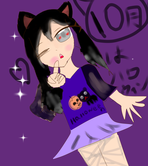 黒猫のらやちゃん