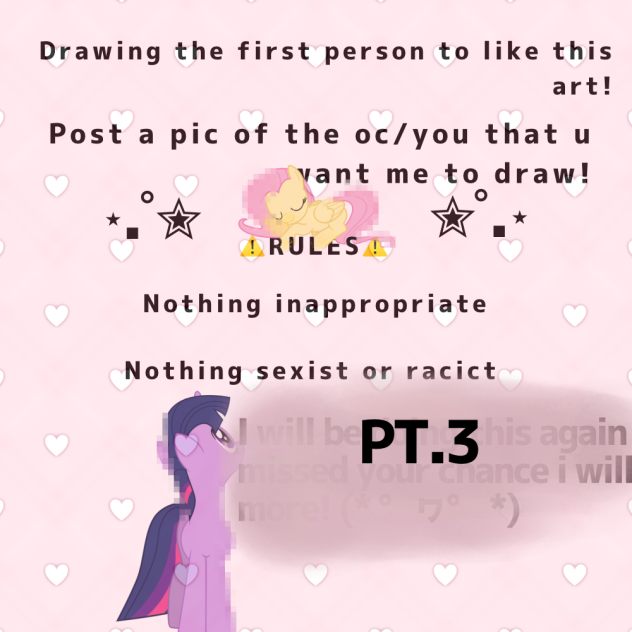 FIRST LIKE GETS TO BE DRAWN pt.2