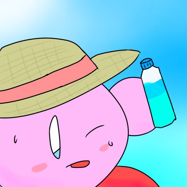水分補給だ〜！
