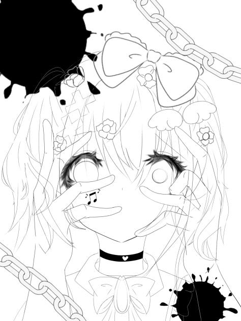 ファミリア ぬり絵と切り抜き ぬり絵 オリキャラ🤫 - ibisPaint