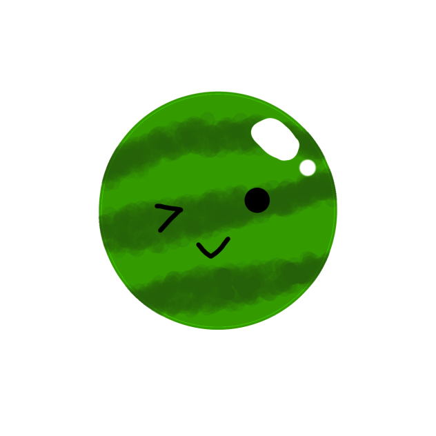 スイカ描いたぜ！！