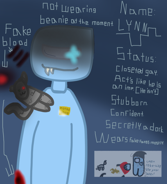 Redraw and info of my among us oc!