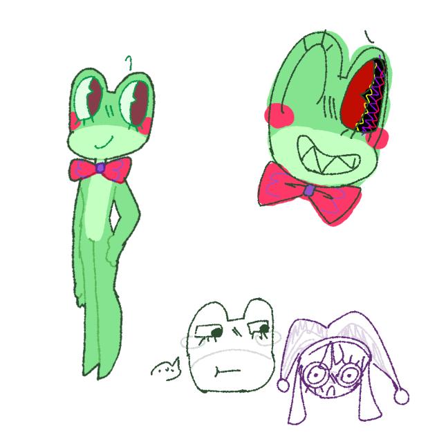 Ribbit doodles idk