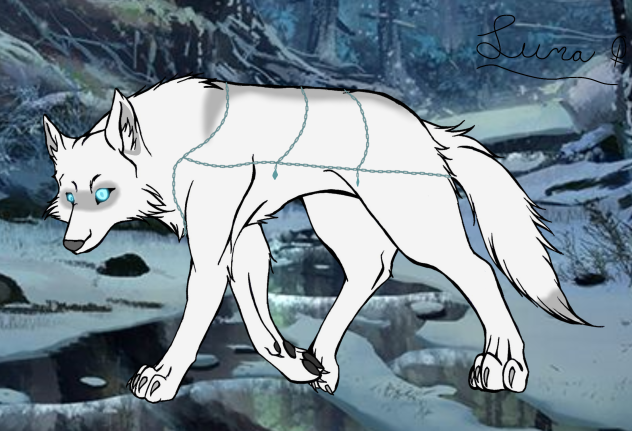 Luna - Prince Adrians Direwolf