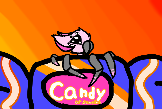 Rosie with candy