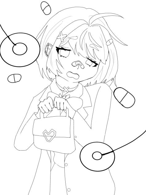 催眠術　線画