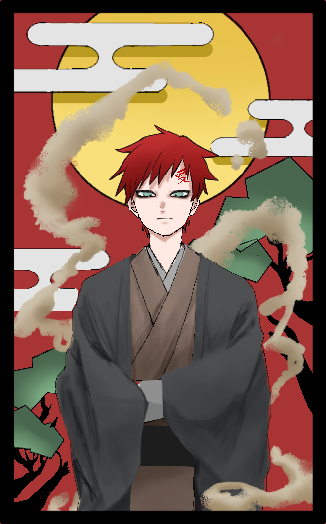 ※我愛羅※ NARUTO-ナルト- 疾風伝 - 描き下ろしイラスト 我愛羅 忍者大決戦ver