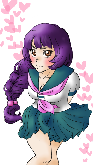 おにゃのこ、描いてみた。