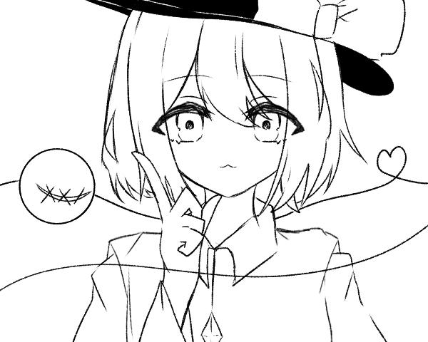 線画（こいしさん）