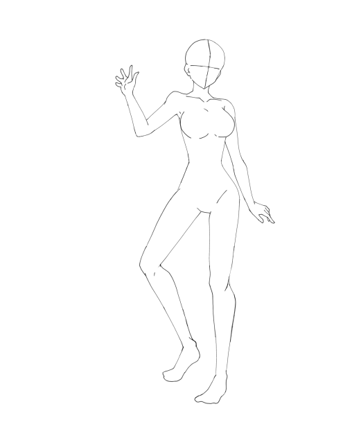 Standing woman pose