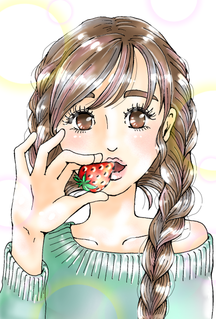 いちごの女の子