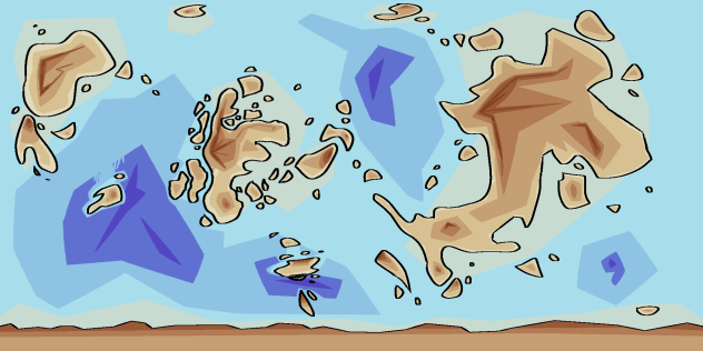 world map of Holerya