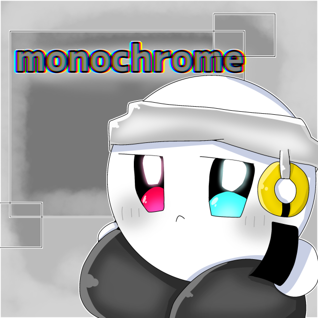 ものくろ塗り絵