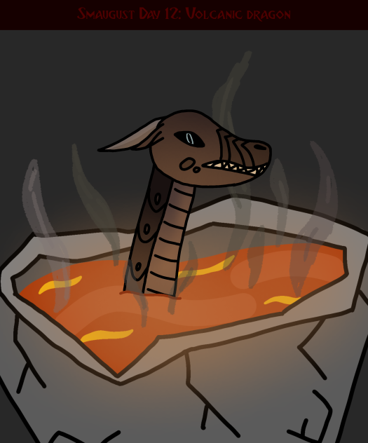 Smaugust Day 12 - Volcanic dragon