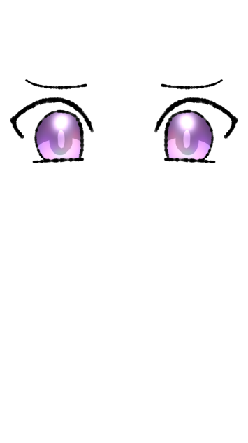 目描いてみた(紫3)