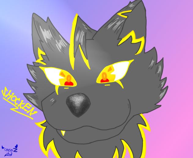 My furry OC shocken